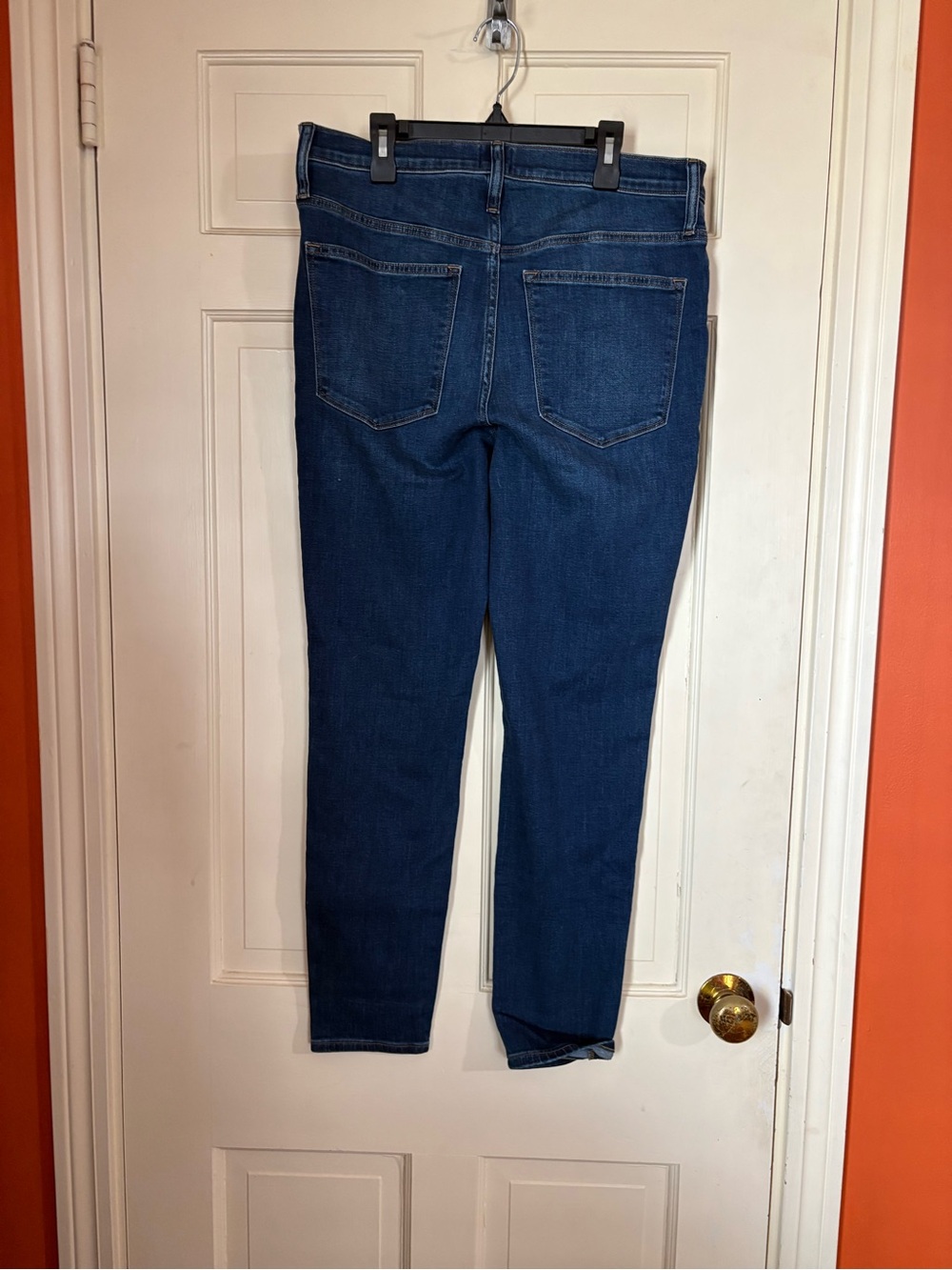 Crew 9’ Mid Rise  Skinny Jeans Size 30 Dark Blue Wash New - Picture 8 of 10
